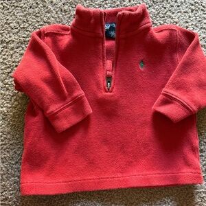 Ralph Lauren Kids Red Half-Zip Sweater